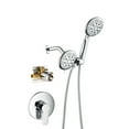thumbnail image 3 of Adrinfly Shower System with Handheld Showerhead & Rain Shower Combo Set. High Pressure 35-Function Dual 2 in 1 Shower Faucet, patented 3-way Water Diverter in All-Brushed Nickel (Valve Include), 3 of 4