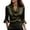 Army Green, variant on Womens T Shirts,Elegant Satin Blouse with Asymmetrical Lapel and Flared Sleeves for Daily Wear Casual Tunic Top for Spring and SummerGreenM