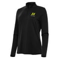 thumbnail image 2 of Women's-Antigua  Black William Byron Reprocess Quarter-Zip Pullover Top, 2 of 3