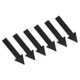 thumbnail image 1 of Uxcell 4x1" Flecha Etiqueta PVC Señal Direccional Adhesiva Desmontable Calcomanía de Piso Negra 6Set / 36Piezas, 1 of 6