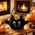thumbnail image 7 of Gifts for Kids! Halloween Candy Bucket Trick or Treat Crochet Cotton Ghost Bats Cats Treat Snack Goodie Small Gift Basket 6.7in for Kids Party Favors by MPOISVA, 7 of 7