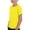 Yellow, variant on Amidoa Girls Short Sleeve Crewneck Summer Solid Color T Shirts Kids Casual Tops Blue Size 7