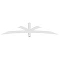 thumbnail image 4 of 96"W x 20"H x 4"D x 4"F, 5/12 Pitch, Davenport Architectural Grade PVC Gable Bracket, 4 of 8