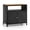 Black, variant on Furnibear 35.5" Outdoor Buffet Sideboard Credenza Cabinet with Adjustable Shelves for Living Room Dining Room - Gray