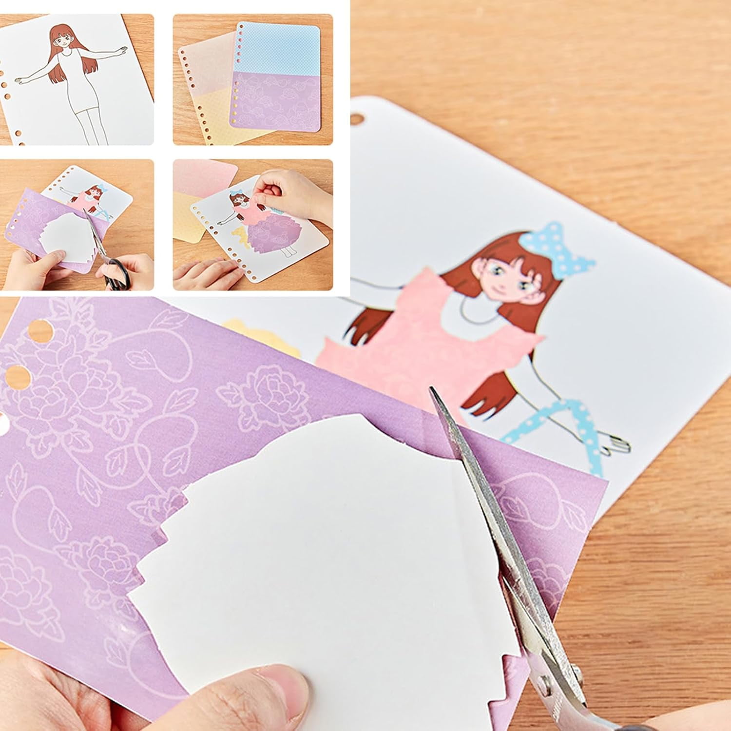 8-in-1 Magic Princess Craft Set, Princess Dress Poke Art Craft Kits for Girls, DIY Activity with Watercolor Painting & Stickers, Foil Crafts Art Fun & Gem Painting for Boys & Girls