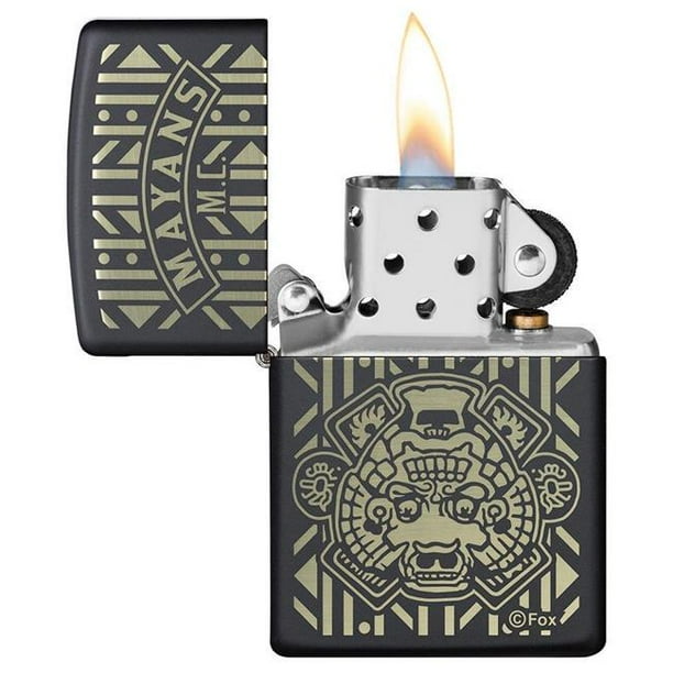 49087 Zippo Laser Engrave Black Matte Pocket Lighter