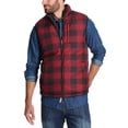 thumbnail image 3 of Weatherproof Vintage Men's Reversible Vest Red Plaid, 3 of 4