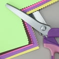 thumbnail image 7 of Pinking Shears for Fabric Cutting, Zig Zag Scissors, Scrapbook Scissors Decorative Edge for Adults, Great for Many Kinds of Sewing Fabrics Leather and Craft Paper, Pink Purple, 7 of 7