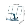 thumbnail image 2 of FastXmas 7 x 9.5" Book Holder Metal Reading Rest Book Holder Three Angles Adjustable book Documents Stand Portable Sturdy Bookstands for Recipes Textbooks Desk Music Books with Page Clips for Reading, 2 of 6