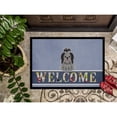 thumbnail image 3 of Carolines Treasures BB5670MAT Shih Tzu Black Silver Welcome Door Mat Indoor Rug or Outdoor Welcome Mat 18x27 Doormat, 3 of 4