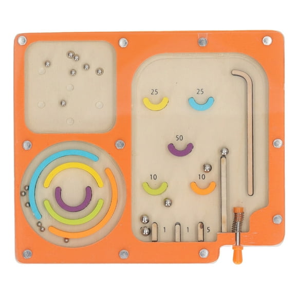 2024 Kids Handheld Pinball Game Educational Early Learning Bright Color Fine Motor Safe Pinball Maze Game L