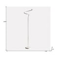 thumbnail image 3 of 51" White LED Novelty Curvy Spiral Floor Lamp, 3 of 8