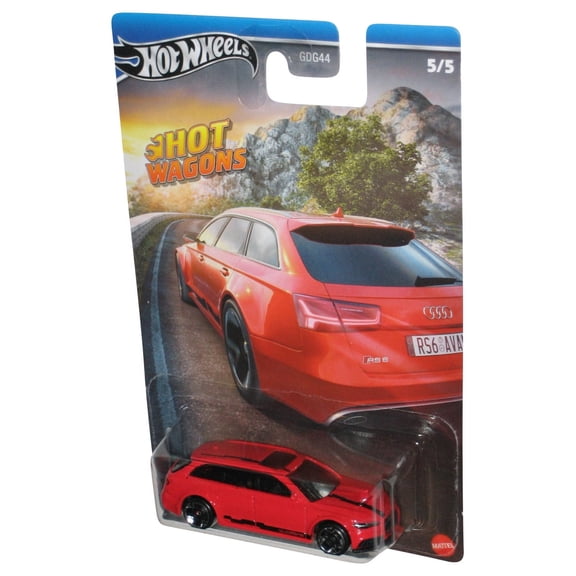 Hot Wheels Hot Wagons (2023) Mattel Red '17 Audi RS 6 Avant Toy Car 5/5
