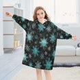 thumbnail image 5 of BZSMCE Wearable Blanket Hoodie Fashion Snowteal Home Wear, 5 of 7