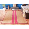 thumbnail image 3 of Chouhan Rugs Natural Jute Pink Lined Rug Bohemian Rug Decor Rug Handwoven Rug Custom Rug Decorative Rug, 3 of 8