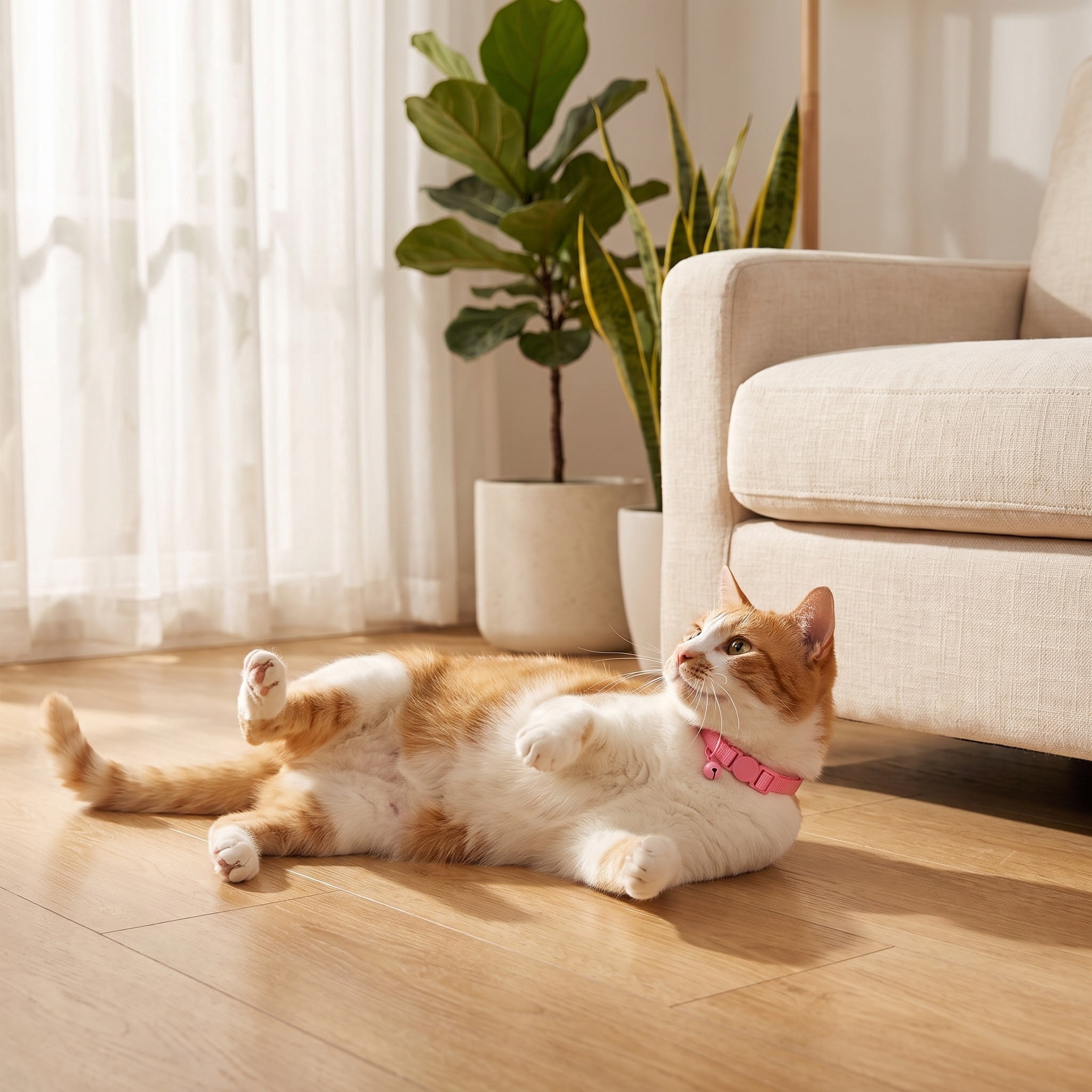 Vibrant Life Break-Away Adjustable Cat Collar, Pink