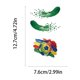 thumbnail image 3 of Tatuajes temporales para rostro y cuerpo: tatuajes de fútbol resistentes al agua para aficionados al deporte, decoraciones para animar a los hinchas en los partidos, divertidos recuerdos para fi, 3 of 6