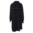 thumbnail image 6 of RYRJJ Womens Button Down Shirts Oversized Linen Cotton Long Sleeve Blouse Tunic Tops Cover Up Shirt Loose Beach Shirt Dress(Black,XXL), 6 of 6