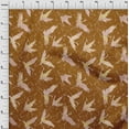 thumbnail image 4 of oneOone Viscose Chiffon Rust Brown Fabric Asian Japanese Bird Craft Projects Decor Fabric Printed By The Yard 42 Inch Wide, 4 of 4