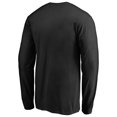 thumbnail image 3 of Men's Black Miami Heat Splatter Logo Long Sleeve T-Shirt, 3 of 3