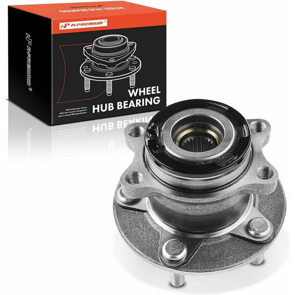 A-Premium Wheel Bearing and Hub Assembly Compatible with Mitsubishi Eclipse Cross Outlander PHEV Sport RVR AWD 2013-2019 Rear Left or Right