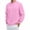 Pink, variant on Nmnitkp Long Sleeve Shirts for Men Comfortable Crewneck Sweatshirts High-Quality Fabric Sweatshirts Thermal Casual Pullover Shirt Black,L