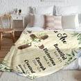 thumbnail image 6 of Christian Blanket, Religious Gifts for Women, Bible Verse Blanket, Christian Gifts for Women,Religious Gifts for Women Christian, Birthday Gift for Christian Women, Soft Throw Blankets 50x60, 6 of 6