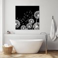 thumbnail image 3 of White Dandelion Wall Art Painting on Canvas, Spring Flowers Botanical Vintage Black Canvas Art Home Prints Wall Art Framed Modern Artwork for Living Room Bedroom Wall Decor 20x20in, 3 of 9