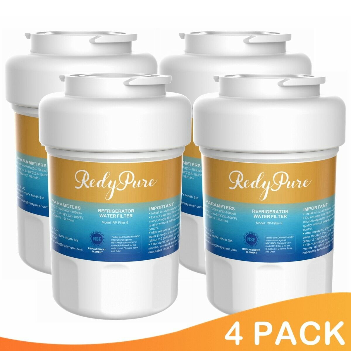 RedyPure MWF Refrigerator Water Filter, NSF Certified Replacement