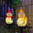 thumbnail image 2 of Shop Clearance! Waterproof LED Solar Garden Lights Christmas Snowman Yard Stake Lamp for Home Outdoor Yard Lawn Christmas Holiday Winter Decoration, 2 of 6