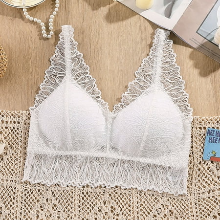 GZWYHT Backless Bra Clearance Bras for Women Women Sexy Lingerie Lace Chest Tube Top Beauty Back Bra Camisole Base Underwear Bandeau Bra Low Back Bra Push Up Bra White One Size