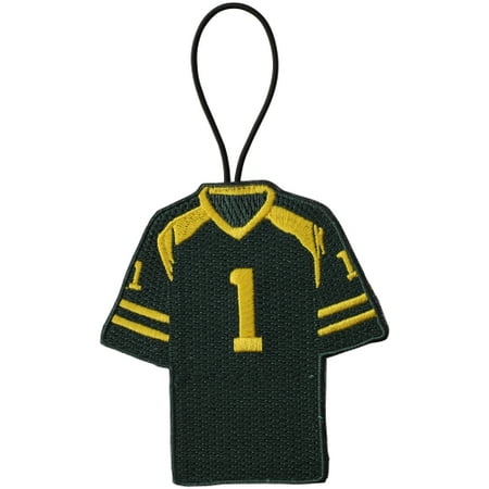 Embroidered Leather Jersey - Oregon Ducks Embroidered Two-Sided Jersey Ornament - No Size