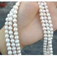 thumbnail image 5 of K-KED 3row strands natural 7-8mm akoya white pearl necklace 18"19"20" 14Kgp clasp, 5 of 6