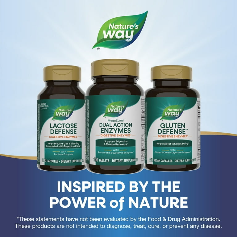 Nature's Way Mega-Zyme Tablets, Pancreatic & Systemic Enzymes