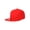 Red, variant on New Solid Flatbill Snapback hat - Royal Blue