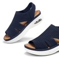 thumbnail image 4 of Sandalias de senderismo mysoft para mujer, sin cordones, con plataforma con cojín inflable, 4 of 6