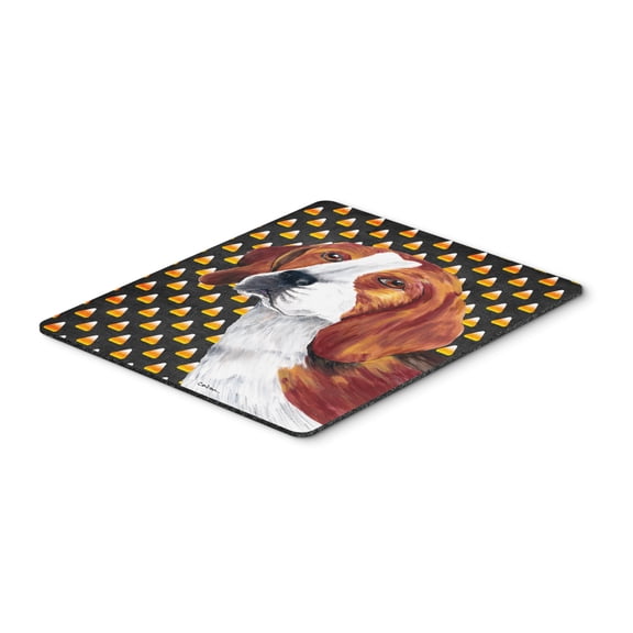 "Beagle Candy Corn Halloween Portrait Mouse Pad Hot Pad or Trivet"