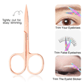 thumbnail image 4 of Kits de maquillaje para pestañas, juego de 4 piezas (rizadores de pestañas, pincel para extensiones de pestañas, pinzas para cejas, tijeras), efecto de rizado perfecto en 8 segundos, 4 of 8