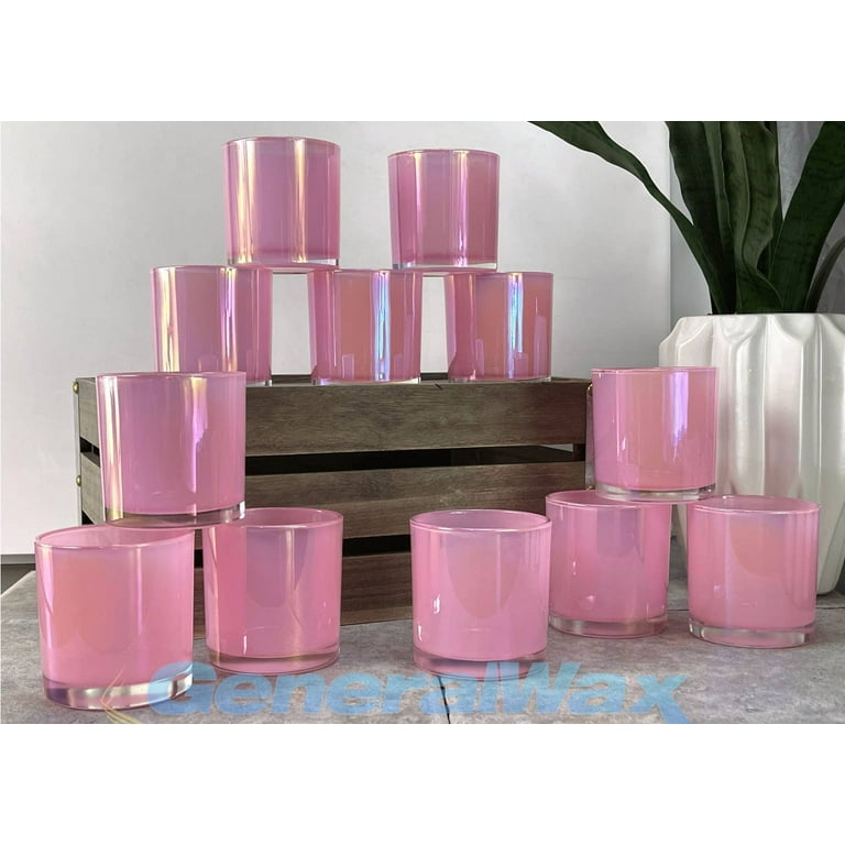 9.5 oz. Monticiano Iridescent Unicorn Empty Candle Jar candle vessels for  DIY candle-making projects (Box of 48) FREE SHIPPING 