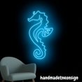 thumbnail image 5 of Handmadetneonsign Seahorse Neon Sign, Seahorse Wall Art Decor, Beach Neon Light, Home Wall Decor 60045, 5 of 5
