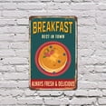 thumbnail image 5 of Breakfast 7 Inch x 10 Inch Novelty Aluminum Metal Sign Rise Fry Shine Durable Weatherproof UV Protected Perfect for Kitchens Diners Cafes Fun Gift for Home Cooks Foodies Families, 5 of 6