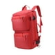 thumbnail image 5 of Mochila de viaje de gran capacidad con múltiples bolsillos para hombres y mujeres, mochila de moda Rojo, 5 of 9