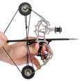 thumbnail image 4 of Graflsoa Stainless Steel Mini Recurve Bow with Pulley System - Terminator Compound Bow Kit (Model ZJZ-001) Including 12 Arrows, Target Paper & Wrench for Indoor/Outdoor Target Practice, Stress Relief, 4 of 6