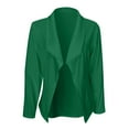 thumbnail image 2 of Vedolay Coat for Women Women's Fashion 2023 Casual Long Sleeve Open Front Work Blazer Jackets with Pockets,Green XXL, 2 of 4