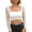 White, variant on Crop Tops for Women Long Sleeve Shrug Sheer Mesh Cover Up Slim Fitted Short Blouse Shrug Cardigan