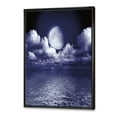 thumbnail image 3 of Designart 'Full Moon Night in Cloudy Sky V' Nautical & Coastal Framed Canvas Wall Art Print, 3 of 5
