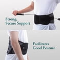 thumbnail image 4 of Soporte lumbar GUARDNER (oficial): mayor comodidad, diseño transpirable, cinturón lumbar, soporte postural y de columna (talla S, 59-73 cm), 4 of 5