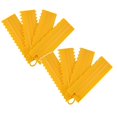 thumbnail image 1 of Oleegame 2PC Tin Foil Roll Cake Scraper Pattern Cream Scraper Set DIY Baking Tools Plastic Cream Scraper Set Baking Accessories Yellow, 1 of 4