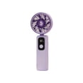 thumbnail image 2 of This Portable Five Speed Rechargeable USB Folding Handheld Fan With Digital Display Is Suitable For Schools Home And Outdoor Use, 2 of 6