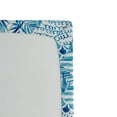 thumbnail image 3 of Ambesonne Leafy Design Fitted Sheet, Dots Tropical Leaves, Full Size, Sea Blue White, 3 of 5